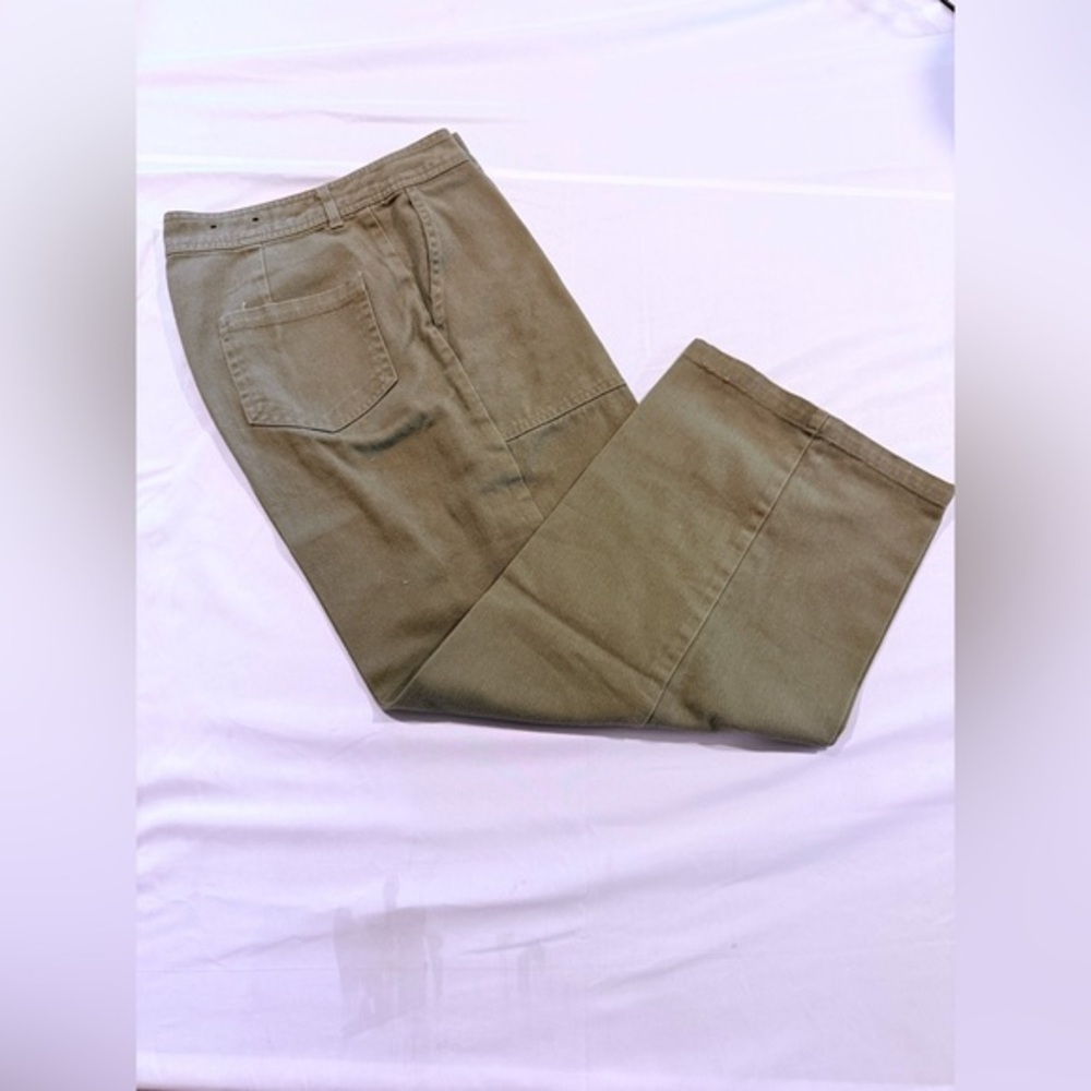Who What Wear Olive Wide Leg Utility Pants | Size 27/4 | NWT - Picture 2 of 15